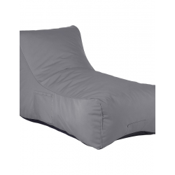 Πουφ ξαπλώστρα Otenda pakoworld αδιάβροχο σε ανθρακί απόχρωση 67x110x65εκ