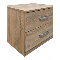 Σετ Κρεβατοκάμαρας Athos Sonoma με Κρεβάτι 140x200εκ Σετ 4τεμ