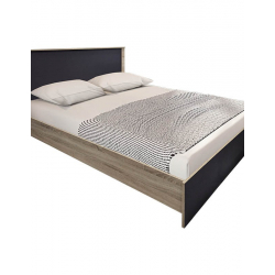 Σετ Κρεβατοκάμαρας Athos Sonoma Ανθρακί με Κρεβάτι 160x200εκ Σετ 3τεμ