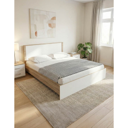 Σετ Κρεβατοκάμαρας Athos Sonoma Λευκό με Κρεβάτι 160x200εκ Σετ 3τεμ