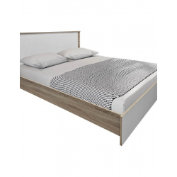 Σετ Κρεβατοκάμαρας Athos Sonoma Λευκό με Κρεβάτι 160x200εκ Σετ 3τεμ