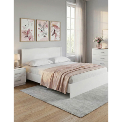 Σετ Κρεβατοκάμαρας Athos Λευκό με Κρεβάτι 160x200εκ Σετ 4τεμ