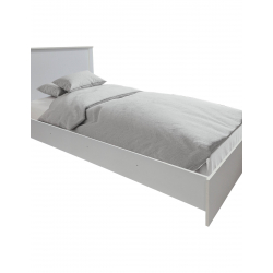 Σετ Κρεβατοκάμαρας Athos Λευκό με Κρεβάτι 90x190εκ Σετ 2τεμ