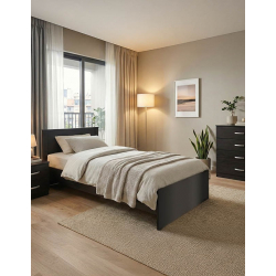 Σετ Κρεβατοκάμαρας Athos Wenge με Κρεβάτι 90x190εκ Σετ 3τεμ