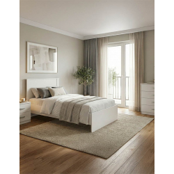 Σετ Κρεβατοκάμαρας Athos λευκό με Κρεβάτι 90x190εκ Σετ 3τεμ