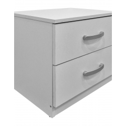 Σετ Κρεβατοκάμαρας Athos λευκό με Κρεβάτι 90x190εκ Σετ 3τεμ