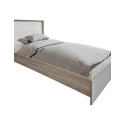 Σετ Κρεβατοκάμαρας Athos Sonoma Λευκό με Κρεβάτι 90x190εκ Σετ 3τεμ