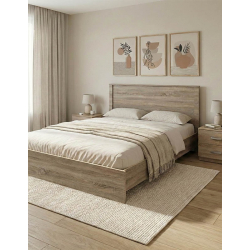 Σετ Κρεβατοκάμαρας Athos Sonoma με Κρεβάτι 140x200εκ Σετ 3τεμ