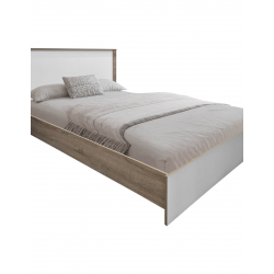 Σετ Κρεβατοκάμαρας Athos Sonoma Λευκό με Κρεβάτι 140x200εκ Σετ 3τεμ