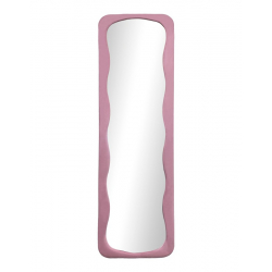 Καθρέπτης δαπέδου Lezour pakoworld βελούδο σε σάπιο μήλο απόχρωση 50x5x170εκ