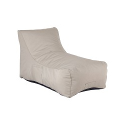 Πουφ ξαπλώστρα Otenda pakoworld αδιάβροχο σε μπεζ απόχρωση 67x110x65εκ