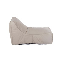 Πουφ ξαπλώστρα Otenda pakoworld αδιάβροχο σε μπεζ απόχρωση 67x110x65εκ
