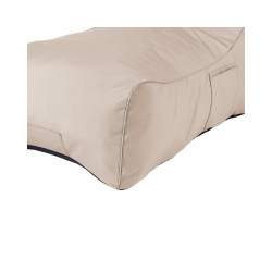 Πουφ ξαπλώστρα Otenda pakoworld αδιάβροχο σε μπεζ απόχρωση 67x110x65εκ