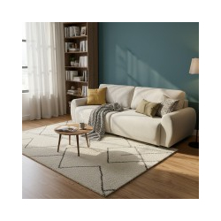 Kαναπές-κρεβάτι τριθέσιος Hungie pakoworld υφασμα μπεζ 250x92x89εκ