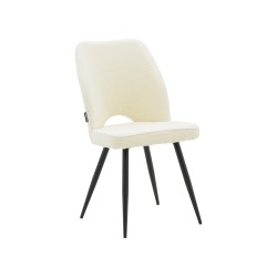 Τραπεζαρία με Καρέκλες Renish Λευκή και Τραπέζι Orbital Μαύρο Φ120x76εκ Σετ 5τεμ