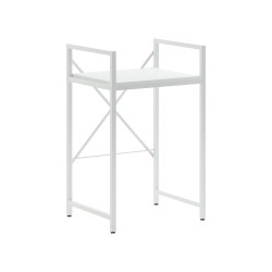 Ραφιέρα στήριξης πλυντηρίου - στεγνωτηρίου Delavar pakoworld μέταλλο λευκό 72x60x116εκ