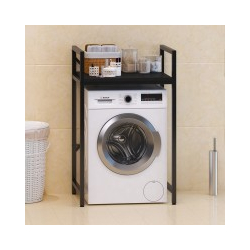 Ραφιέρα στήριξης πλυντηρίου - στεγνωτηρίου Delavar pakoworld μέταλλο μαύρο 72x60x116εκ