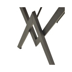 Τραπέζι Vertex pakoworld oak με μαύρα μεταλλικά πόδια 110x70x72εκ