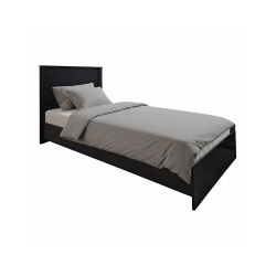 Κρεβάτι Athos pakoworld σε wenge απόχρωση 90x190εκ