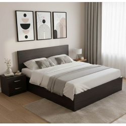 Σετ Κρεβατοκάμαρας Athos Wenge με Κρεβάτι 160x200εκ Σετ 3τεμ