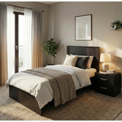 Σετ Κρεβατοκάμαρας Athos Wenge με Κρεβάτι 90x190εκ Σετ 2τεμ