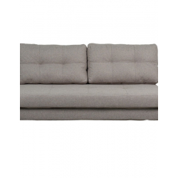 Καναπές 2θέσιος-κρεβάτι Fancy pakoworld ύφασμα σε μπεζ απόχρωση με φυσικό πόδι 150x92x77εκ