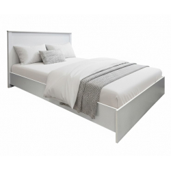 Κρεβάτι Athos pakoworld σε λευκή απόχρωση 140x200εκ