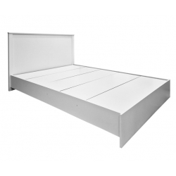 Κρεβάτι Athos pakoworld σε λευκή απόχρωση 140x200εκ