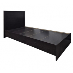 Κρεβάτι Athos pakoworld σε wenge απόχρωση 90x190εκ