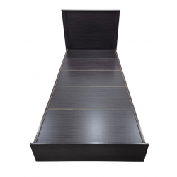 Κρεβάτι Athos pakoworld σε wenge απόχρωση 90x190εκ