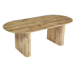 Τραπέζι Nembou pakoworld mdf σε oak απόχρωση 210x100x76εκ