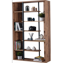 ΒΙΒΙΛΙΟΘΗΚΗ 5 ΡΑΦΙΑ ΚΑΦΕ ΜΕΛΑΜΙΝΗ 90Χ30Χ184CM