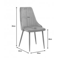 Τραπεζαρία με Καρέκλες Azori Μπεζ και Τραπέζι Antoro Γυαλί Φ80x75εκ Σετ 3τεμ