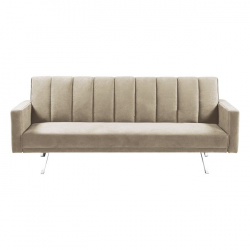 HIT Καναπές - Κρεβάτι Σαλονιού - Καθιστικού, Ύφασμα Μπεζ 198x86x81cm Bed:177x104x41cm