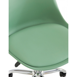 Καρέκλα γραφείου Gaston II pakoworld μέντα pp-pu 48x57x77-90εκ
