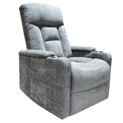 NANCY Lift-Relax Πολυθρόνα Σαλονιού - Καθιστικού, Ύφασμα Σκ.Γκρι (ηλεκτρική ανάκληση)