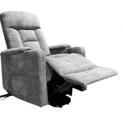 NANCY Lift-Relax Πολυθρόνα Σαλονιού - Καθιστικού, Ύφασμα Σκ.Γκρι (ηλεκτρική ανάκληση)