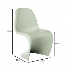 BLEND Kid Καρέκλα, PP Sandy Green 32x40x55cm