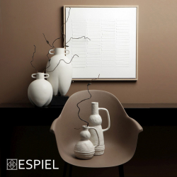 ΠΙΝΑΚΑΣ ΧΕΙΡΟΠ. ΣΕ ΚΑΜΒΑ ΛΕΥΚΟΣ ΓΥΨΙΝΟΣ /MDF 60Χ60ΕΚ