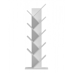 Βιβλιοθήκη Fyllo pakoworld λευκό 50x25x141.5εκ