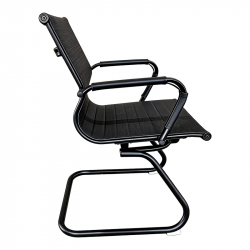 Καρέκλα γραφείου επισκέπτη Valter pakoworld pu μαύρο 55.5x48x88εκ