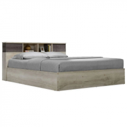 Κρεβάτι με στρώμα Olympus-Dreamer pakoworld antique ανθρακί 160x200εκ