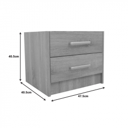 Σετ Κρεβατοκάμαρας Olympus Sonoma με Κρεβάτι 120x200εκ Σετ 2τεμ