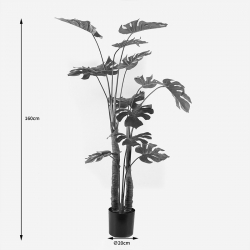 Διακοσμητικό φυτό σε γλάστρα Deliciosa I Inart πράσινο Φ90x160εκ