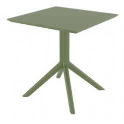 SKY OLIVE GREEN 70X70X74εκ. ΤΡΑΠΕΖΙ ΠΟΛ/ΝΙΟΥ