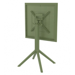 SKY OLIVE GREEN 60Χ60X74εκ. ΤΡΑΠΕΖΙ ΠΤΥΣ/ΝΟ ΠΟΛ/ΝΙΟΥ