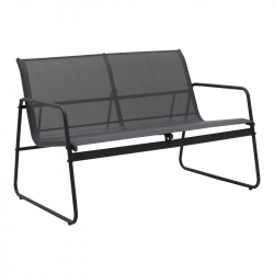 Σαλόνι εξωτερικού χώρου Veranda textilene-μέταλλο σε ανθρακί απόχρωση