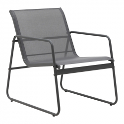 Σαλόνι εξωτερικού χώρου Veranda textilene-μέταλλο σε ανθρακί απόχρωση