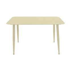 Τραπέζι Vista pakoworld αλουμίνιο σε σαμπανί απόχρωση 120x70x72εκ