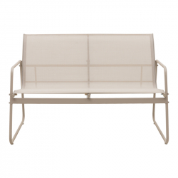 Σαλόνι εξωτερικού χώρου Veranda textilene-μέταλλο σε λευκή απόχρωση